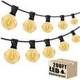 thumbnail image 3 of DAYBETTER Luces de Cadena para Exteriores de 200 Pies, E12 G40 con 100 Bombillas Edison Vintage, Luces Colgantes Impermeables para Jardín, 3 of 8