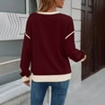 thumbnail image 6 of Jalioing Women's Crew Neck Sweatshirt Lightweight Trendy Long Sleeve Pullover Tops Fashion Casual Athletic Shirts, 6 of 9