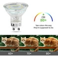 thumbnail image 3 of LED Bulbs, 3W 5000K Daylight White LED GU10 Bulb 50W Halogen Bulbs Equivalent, Non-dimmable 350lm PAR16 LED Spotlight Bulb, 6 Packs, 3 of 7
