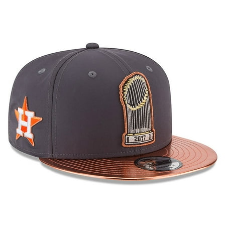Easter Parade Hat - Houston Astros New Era 2017 World Series Champions Parade 9FIFTY Adjustable Snapback Hat - Graphite - OSFA