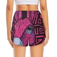 thumbnail image 3 of Picia ink Donkey Pop Art Pattern Women's 2 in 1 Athletic Running Shorts High Waisted Workout Casual Gym Sweat Shorts with Comfy Liner Zipper Pockets-X-Large, 3 of 9