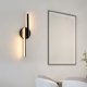 thumbnail image 5 of Lámpara de pared LED Iluminación ambiental moderna | Acabado de hierro blanco o negro | Ajustable arriba/abajo | 17,7 x 4,7 pulgadas | Eficiencia energética | Decoración contemporánea a prueba de, 5 of 5