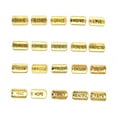 thumbnail image 1 of Sonducket Dijes de llavero exquisitas letras creativas accesorio de joyería decoraciones colgantes hacer colgante de adorno para artesanías Ropa, zapatos y accesorios Miscelánea Dorado 20 Teile Sonducket AP009434-08, 1 of 4