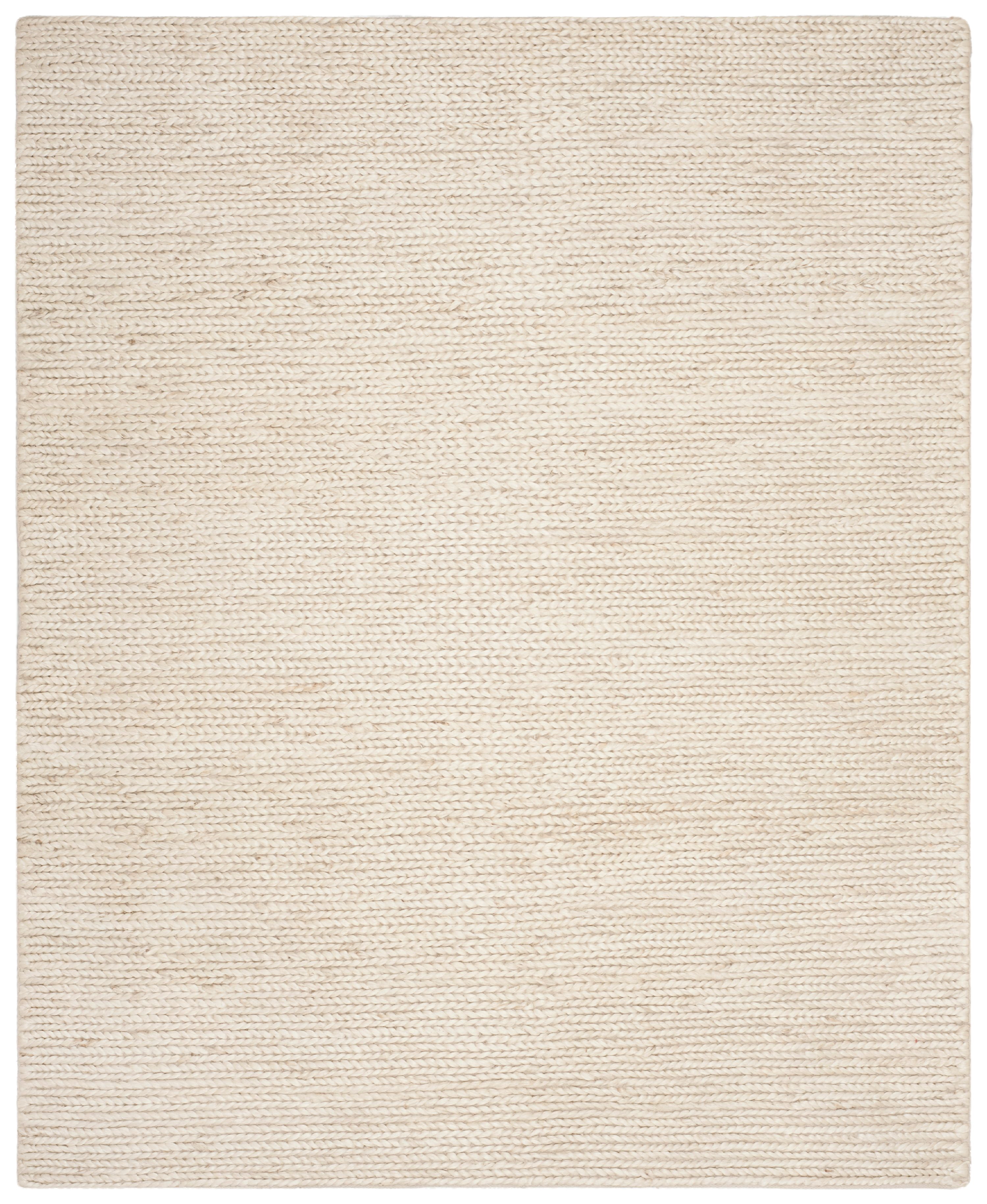 SAFAVIEH Natural Fiber Robbie Braided Jute Area Rug, Ivory, 9' x 12'