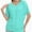 Aqua, variant on Women's V Neck Tunic Tops Short Sleeve T Shirts with Side Shirring Ruched Blouse Shirts