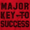 thumbnail image 2 of Major Key Success Motivational Unisex Fleece Graphic Zip Up Hoodie Brisco Brands 2X, 2 of 5