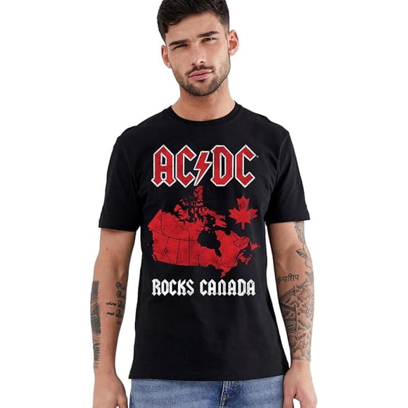 ACDC Canada Black 2X-Large T-Shirt