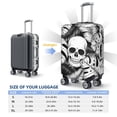 thumbnail image 5 of Goofa Skull and palm leaves Pattern Luggage Covers For Suitcase,Suitcase Cover Protector Fit 18-32 Inch Luggage-, 5 of 9