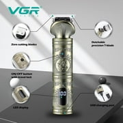 Cordless Beard Trimmer for Men Rechargeable Hair Trimmer for Men,Professional Hair Clippers Mens Electric Beard Trimmer Haircutting T-Blade Trimmer Kit, Edger Clippers with LED Display for Mens Gifts