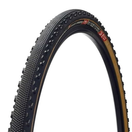 Challenge 700 x 36 Gravel Grinder Open Tubular Clincher Bicycle Tire - Black/Tan -