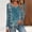 Blue, variant on T Shirts for Women Trendy Long Sleeve V Neck Shirts Lightweight Swea Tunic With Leggings Tshirts Top