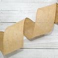 thumbnail image 2 of Morex Ribbon, Wired Burlap Ribbon, 2-1/2 in x 10 yd, Natural, 2 of 2
