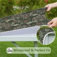 thumbnail image 6 of Fitted Floral Square Tablecloth 34x34 Inch with Elastic Edging, Bohemian Style Cover for Card Tables and Patio Dining, 6 of 6