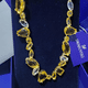 thumbnail image 2 of COLLAR GEMA CRISTALES COMPLETO MULTI COLOR SWAROVSKI DORADO AMARILLO + KIT DE REGALO, 2 of 6