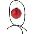 thumbnail image 2 of Bard's Oval Shaped Black Wrought Iron Ornament Stand, 11" H x 7.25" W x 7.25" D, Pack of 2, 2 of 2