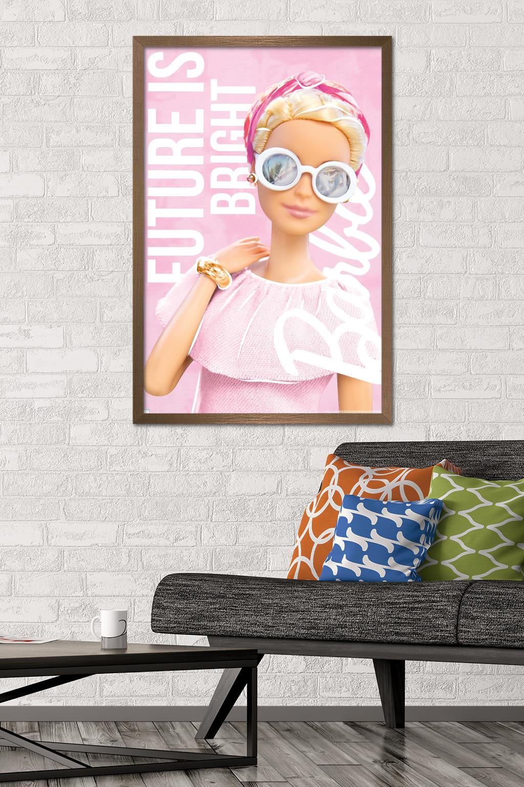 Mattel Barbie - Future is Bright Wall Poster, 22.375" x 34" Framed