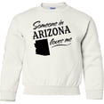 thumbnail image 2 of Inktastic Someone in Arizona Loves Me Youth Sweatshirt, 2 of 4