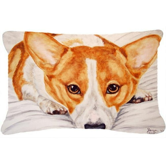 Fiona Corgi Fabric Decorative Pillow