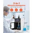 thumbnail image 2 of VEVOR 2 in 1 Ultrasonic Homogenizer, 2000W Power, 20KHz Frequency, 0.79 inch Titanium Alloy Probe, Continuous, Timer and Pulse Three Modes, Noise Reduction, Sonicator Processor Cell Disruptor Mixer, 2 of 9