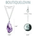 thumbnail image 4 of Lancharmed White Gold Plateds To My Daughter Necklace Natural Stone Purple Crystal Necklace Mother Gifts, 4 of 7
