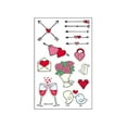 thumbnail image 1 of EGNMCR Wall Stickers, Cute Stickers Crystal Sticker Couple Confession Proposal Face Arm Sticker Tattoo Sticker, 1 of 1