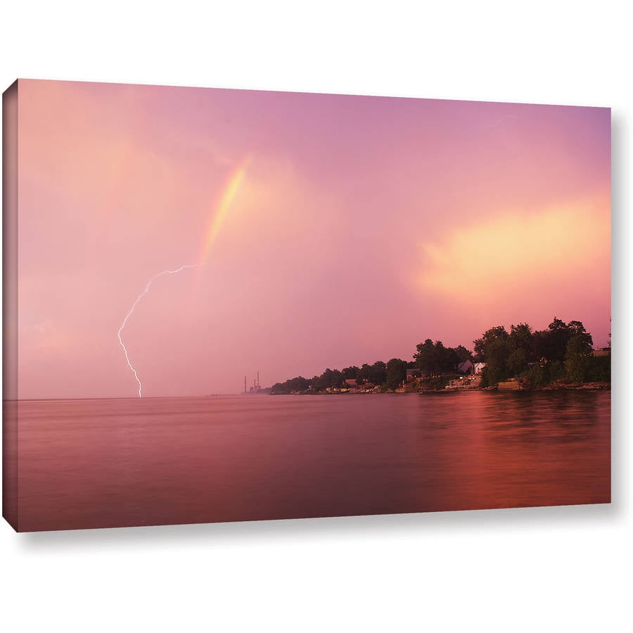 Artwall Dan Wilson Rainbows And Lightning Gallery Wrapped Canvas Walmart Com Walmart Com