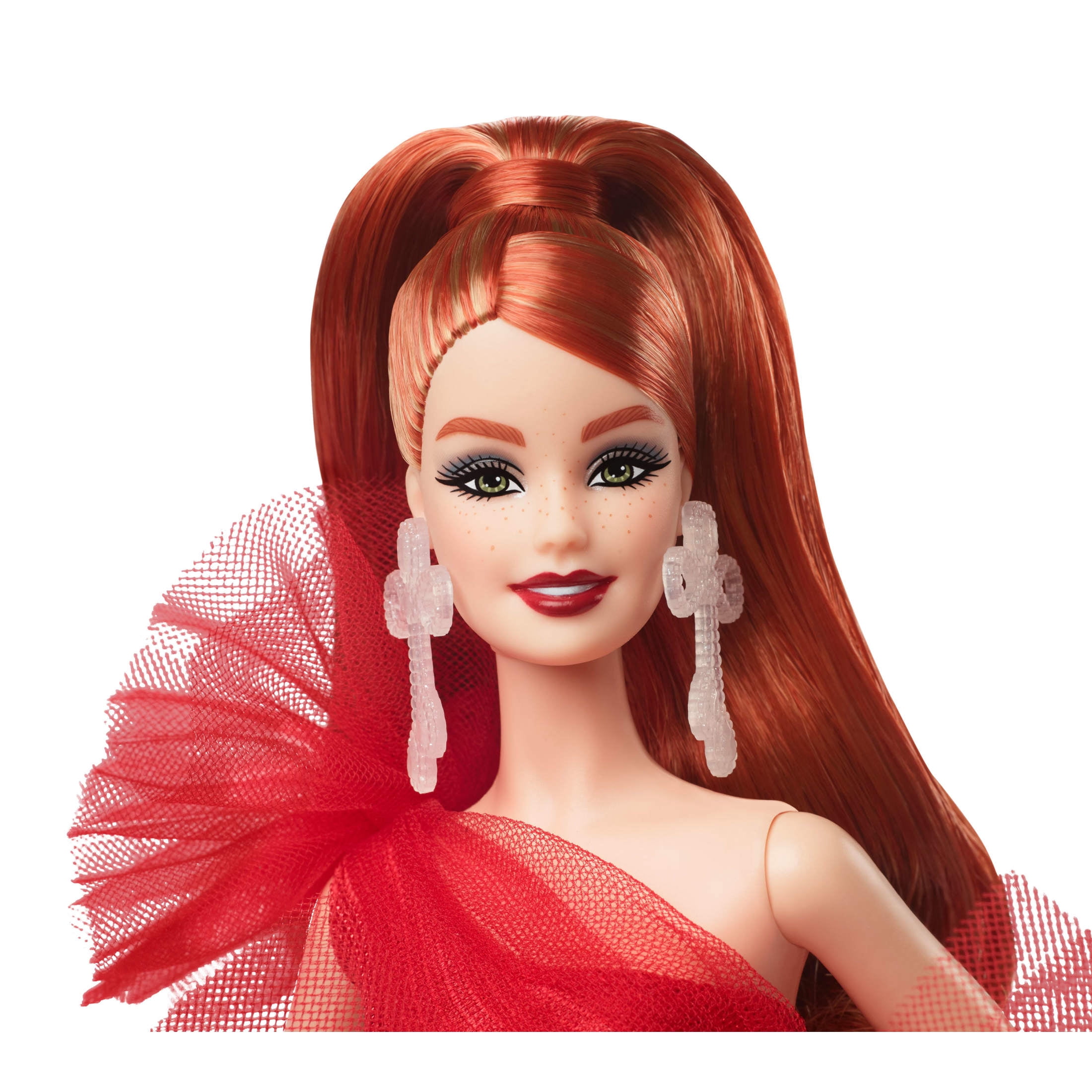 Barbie 2024 Holiday Barbie Dolls, Seasonal Collector Gift, Barbie Signature, Plaid Gown with Red Bow [Walmart Exclusive]