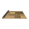 thumbnail image 2 of Ahgly Company Indoor Square Checkered Brown Modern Area Rugs, 8' Square, 2 of 4