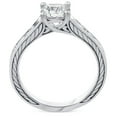 thumbnail image 3 of Pompeii 1Ct Solitaire Round Vintage Diamond Engagement Ring White Gold Lab Grown (FG,VS), 3 of 3