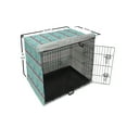 thumbnail image 6 of Owl Print Dog Crate Cover, Horizontally Designed Pattern of Stacked Books on Shelves and Stars, Easy to Use Pet Kennel Cover Small Dogs Puppies Kittens, 7 Sizes, Seafoam and Multicolor, by Ambesonne, 6 of 6