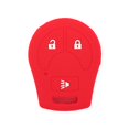 thumbnail image 2 of SEGADEN Silicone Cover Protector Case Holder Skin Jacket Compatible with Nissan 3 Button Remote Key Fob CV2506 Red, 2 of 4
