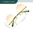 thumbnail image 2 of GARVALON 1Pcs Sun Glasses Women Multi Color Irregular Shell Shape For Parties And Vacations, 2 of 8