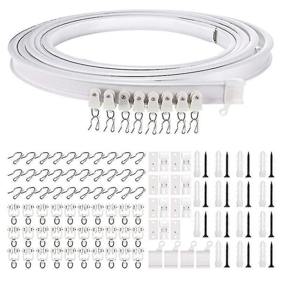 Rideau de Plafond Flexible 1-5 Mètres Rail de Rideau Courbé