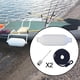 thumbnail image 3 of 2 piezas de protectores de guardabarros de barco, bola de muelle, protección de acoplamiento de PVC, boya de ancla, boya de marino para muelle, Cuerda negra de 2 m Sunnimix Bola de defensa de barco, 3 of 8