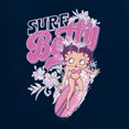 thumbnail image 5 of Wild Bobby Shore Surfer Betty Boop Betty Boop Womens Long Sleeve T-Shirt, Navy, X-Large, 5 of 5