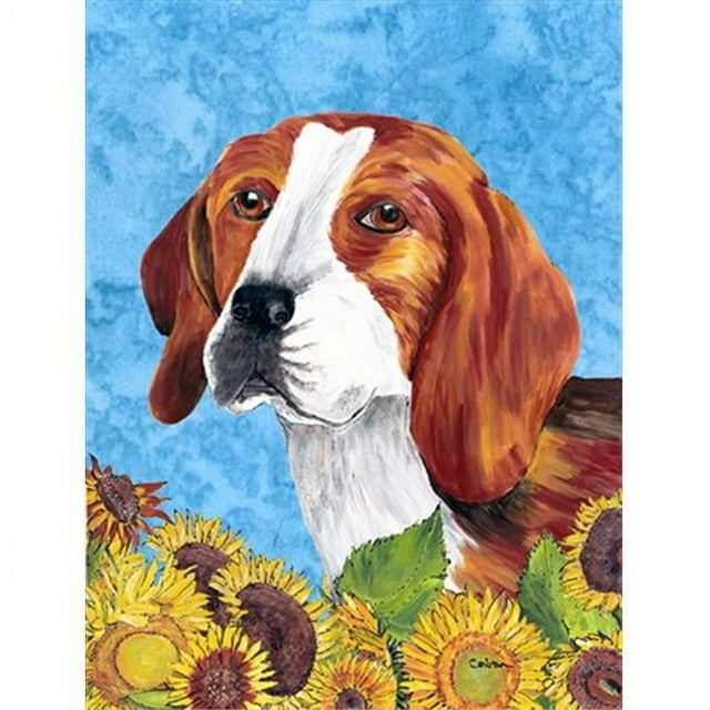 Carolines Treasures SC9067CHF Beagle Drapeau Toile Maison Taille