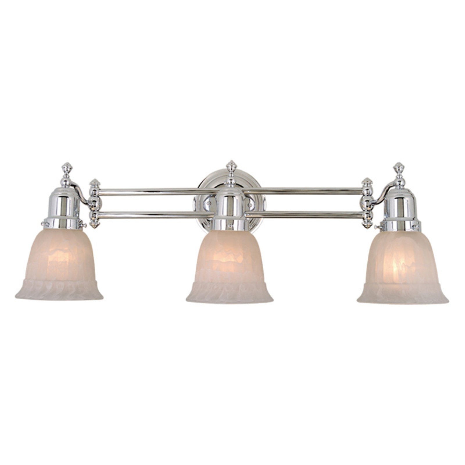 Vaxcel Swing Arm VL28963CH 3 Light Bathroom Vanity Light