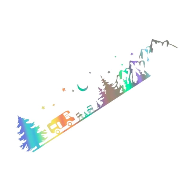 davian Car Body Side Sticker Easy to Use PETG RV Decal for SUV Cargo Panel Bus Colorful
