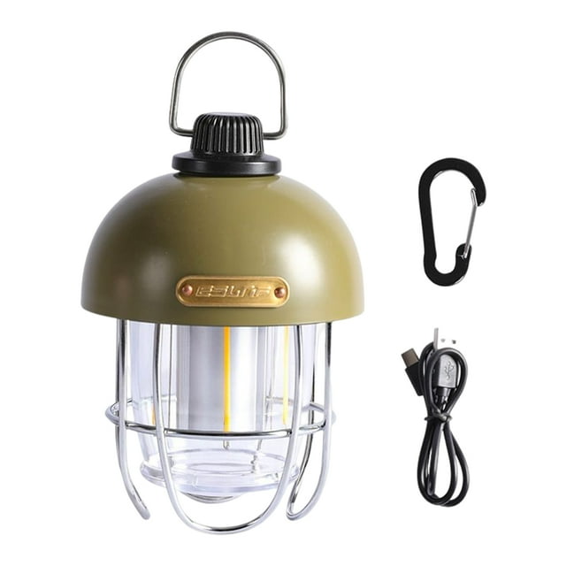 Matsuzay Luz de Camping, impermeable, atenuación continua, luces colgantes decorativas LED, lámparas recargables para exteriores, lámpara de Iluminación y accesorios Verde