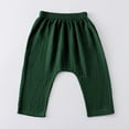 thumbnail image 4 of Odeerbi 1-11 Years Kids Boys Girls Cotton Linen Cropped Pants Summer Solid Color Drop Crotch Pants Wrinkled Lightweight Breathable Pants, 4 of 7