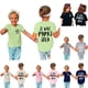 thumbnail image 2 of Gibobby Blusas De Moda Camiseta de manga corta con estampado para niñas, talla 100 a 160 （Beige， 3-4Años), 2 of 5