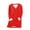 Watermelon Red, variant on Long Sleeve Shirts for Women Plus Size Fashion Women's Comfortable Large Loose Raglan Top Thickened and Velvet Lamb Wool Warm Underlay
