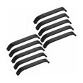 thumbnail image 1 of Tiradores para muebles de cocina, diseño ergonómico, fácil instalación, tiradores para gabinetes ligeros de color negro mate, adecuados para dormitorio, baño, armario (paquete de 10), 1 of 5