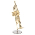 thumbnail image 2 of Colección de modelos de instrumentos musicales bajos para decoración de escritorio, adornos de trompeta, artesanía, 2 of 8