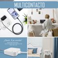 thumbnail image 2 of Regleta de Alimentación USB Idea Nuova 8 En 1 Fijo Pared Cuadrado color blanco, 2 of 7