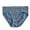 Blue, variant on PMVFHDE Women Mid Rise Solid Color Ribbed Cotton Gusset Breathable Seamless Briefs Panties Large U Leg Triangle Underwear Womens Underwear Beige,L
