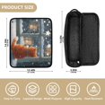 thumbnail image 4 of Hair Tool Organizer Bag with Heat Resistant Mat Removable Travel Storage Case for Hot Air Brushes Curling Irons Cat by The Window, 4 of 8