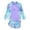 F136 Blue, variant on Likimi Toddler Girls Two Piece Swimsuits Long Sleeve Crew Neck Zipper Floral Print Swim Set Casual Fashionable Swimwear For Beach Pool Black Size 9-10 Years