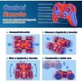 thumbnail image 4 of Spider Coche de Control Remoto,Doble Cara Giratoria de 360° 2.4GHz 4WD Recargable Todoterreno RC Acrobacias con Luces Frías,Juguete Exterior y Interior,Regalo Cumpleaños Navidad para Niños, 4 of 7