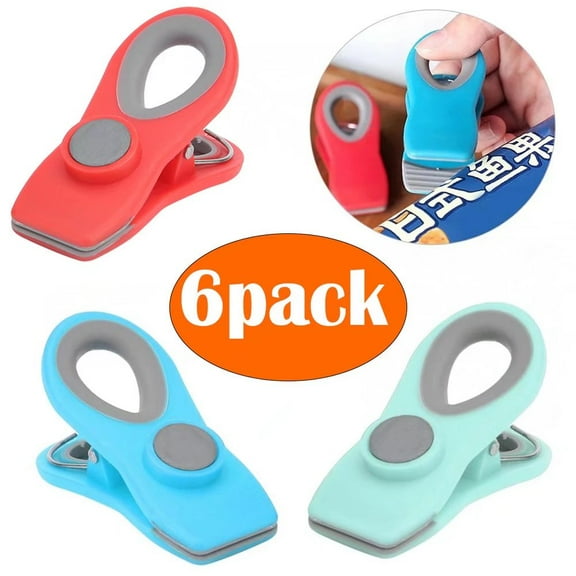 Haomacro Food Chip Bag Clips,Sealing Clip Plastic Snack Bag Sealing Clip,6 Pack